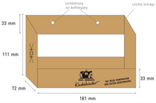 Lade das Bild in den Galerie-Viewer, Außenmaße Holzkästchen